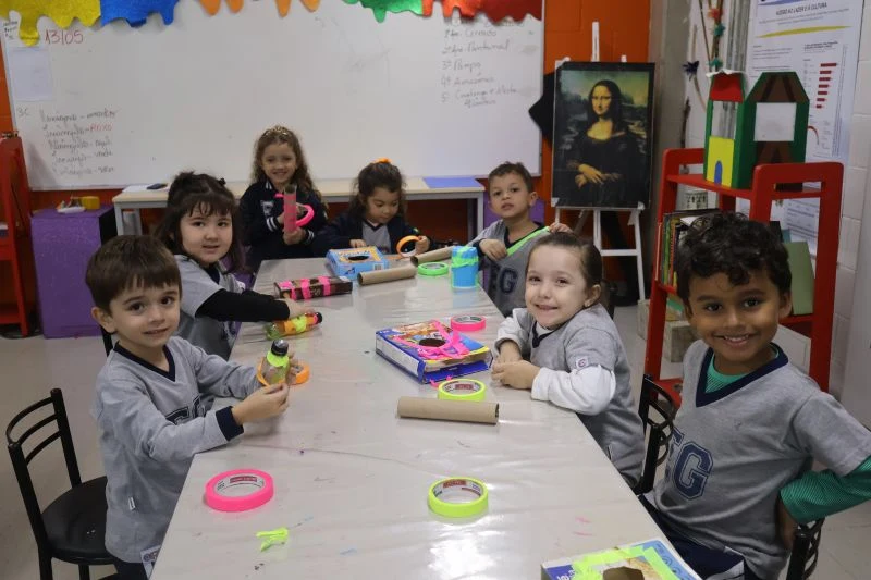 Atividade da Educação Infantil no Colégio Eduardo Gomes